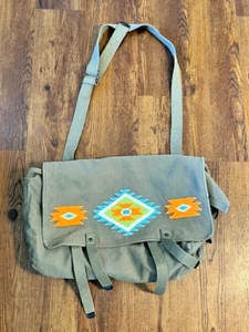 Denim & Supply Ralph Lauren Vintage Aztec Style Bead Crossbody Messenger Bag - Picture 1 of 5