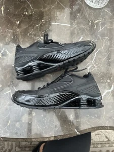 Nike Shox Enigma Triple Black Unisex Trainers Size UK 6 BQ9001-001 USED - Picture 1 of 11