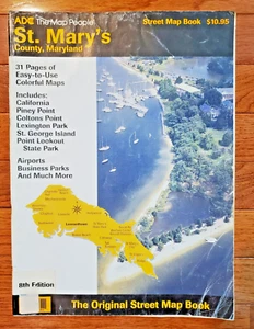 Libro de mapas de calles ADC St Mary's County, MD 8ª edición 1998 - Imagen 1 de 5