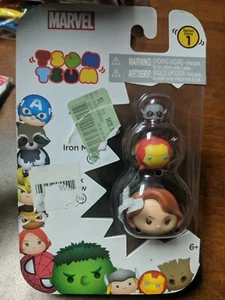 NEW, DISNEY TSUM TSUM 3 PACK, SERIES 1, MARVEL, ANT-MAN, IRON MAN, & BLACK WIDOW - Picture 1 of 2