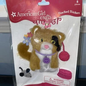 Neu American Girl Handwerk gestapelte Aufkleber Katze INGWER - Sammelalbum Sticker - Bild 1 von 5