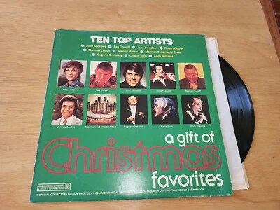 A GIFT OF CHRISTMAS Ten Top Artists LP Vinyl 1975 CBS Records P 12962 LP2 Foto 1 de 4