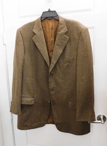 Cappotto sportivo blazer ERMENEGILDO ZEGNA lana cashmere marrone segugi quadri denti taglia 42 - Foto 1 di 6