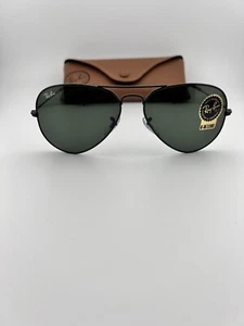 Occhiali da sole Ray Ban RB 3025 Aviator grandi metallo L2823 58-14-135 con custodia - Foto 1 di 8