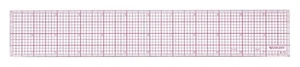 Westcott B-70 8ths Graph Beveled Ruler, 12 in 12 inches (Single), red - Picture 1 of 3