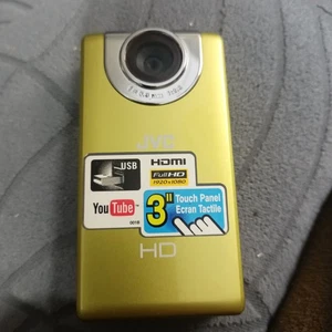 JVC Picsio GC-FM2YU Digital Palm Camcorder,Camera - 1080p HD, Touchscreen TESTED - Picture 1 of 7