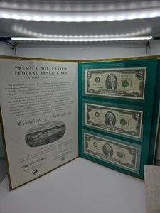 1995 $2 Star Premium Millennium FRN Set BEP Issued 12 Matching Notes 20001064* - Picture 1 of 24