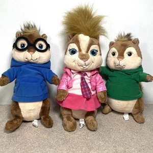 Build A Bear Alvin & The Chipmunks Simon, Brittany, Theodore 2009 The Squeakquel - Foto 1 di 15