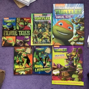 6 X Books Teenage Mutant Ninja Turtle TMNT Annual Activity Epic Tales Adventures - Picture 1 of 15