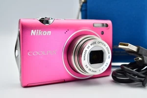 ⏯️[Excellent+5] Nikon COOLPIX S5100 12.2MP  Digital Camera Pink From Japan - Picture 1 of 19