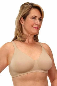 Clasique Mastectomy Seamless Sleek Comfort Cotton Bra - Picture 1 of 10