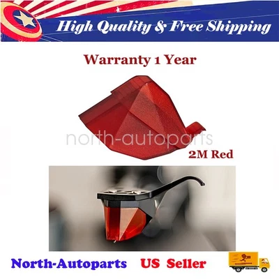 Toca-discos vermelho 2M caneta elíptica diamante para Ortofon série 2M Stylus - Imagem 1 de 4