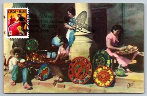 #3203 Cinco de Mayo Maxi Card w/Pictorial Cancel - Picture 1 of 2