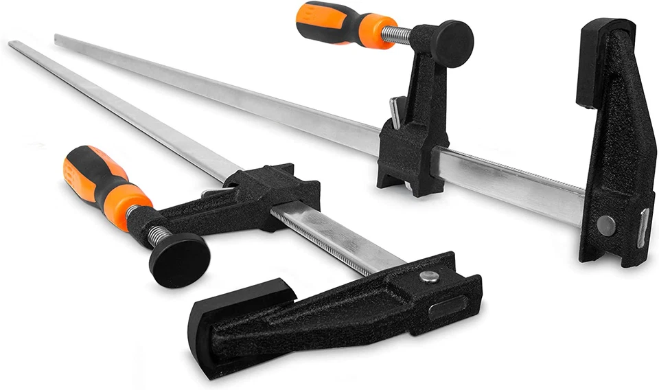 10236F2 Quick-Adjust 36-Inch Steel Bar Clamps with 2.5-Inch Throat and Micro-Adj