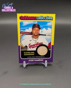 ⚾️ 2024 Heritage High Number Jose Ramirez #CCR-JRA Clubhouse Collection Relic ⚾️ - Bild 1 von 2