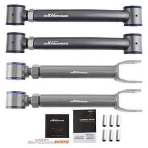 4Pcs Upper & Lower Adjustable Front Control Arms for Jeep Cherokee XJ 1984-2001 - Picture 1 of 15