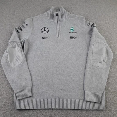 Hugo Boss Mens Jumper M Formula 1 Mercedes AMG Petronas F1 Team Issue Sweater - Image 1 of 4