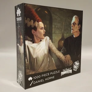 Frankenstein With Bride 1000 Piece Puzzle Trick or Treat Studios 2013 Sealed NEW - Picture 1 of 11