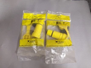 EATON Woodhead 15W47 NEMA 5-15 15A 125V 2 Poles WATERTITE CONNECTOR NEW LOT OF 2 - Picture 1 of 4
