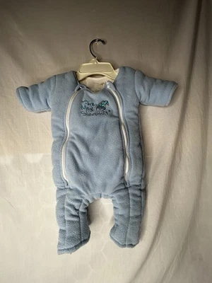 Traje de Dormir Bebé Merlin’s Magic Talla Pequeña 3-6 Meses (12-18lbs) Azul Foto 1 de 4