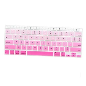 Ultra Thin Silicone Keyboard Cover Skin for MacBook Air 13 Inch Ombre Pink - Picture 1 of 8