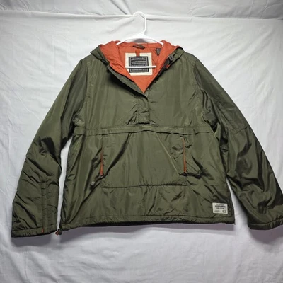 Abercrombie & Fitch Hombres Verde Oliva Pullover Anorak Chaqueta Con Capucha Talla M De Colección Foto 1 de 4