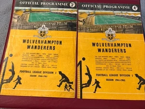 1960 1961 And 1961/62 Wolverhampton v Burnley League - Picture 1 of 2