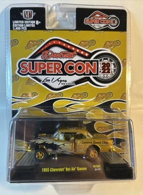 M2 Machines 1:64 DIECAST 1955 Chevrolet Bel Air Gasser 2022 Super Con Las Vegas - Image 1 of 4