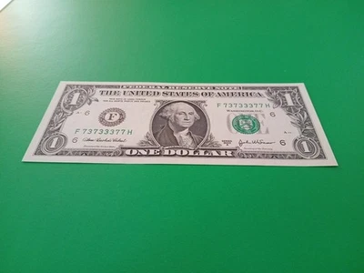 Fancy Binary, BILL NOTE  F  7373 - 3377  H - Image 1 of 2