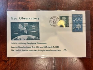 Astro Covers Space 1968 GEO OBSERVATORY Cape Canaveral FLORIDA !! - Picture 1 of 2