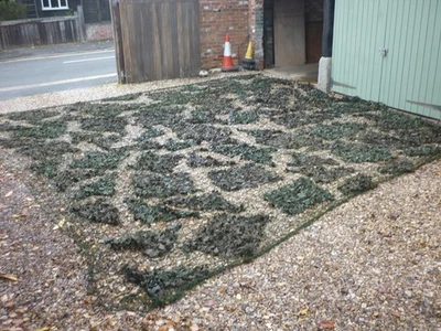 british army plastic 70s/80s camo net large 20ft by 20 ft approx - Image 1 of 4