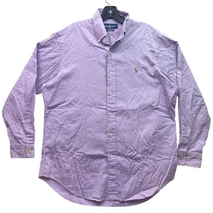Ralph Lauren Hemd Herren Large Lavendel Button Down Preppy Academia Karriere - Bild 1 von 8
