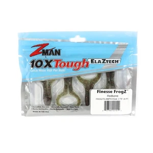 Zman Soft Lure Finesse FrogZ 2.75 Inch 4/Pack Redbone Glow (1512) - Picture 1 of 6