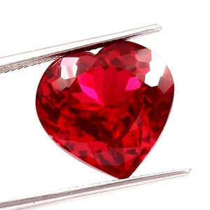 9.49 Ct Natural BURMA Heart Cut Pigeon Blood Ruby High Jewelry Making Gemstone - Picture 1 of 4