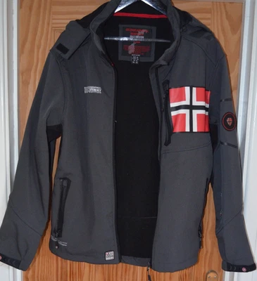 Geographical Norway mens jacket XL - Grey - soft shell - Image 1 of 3