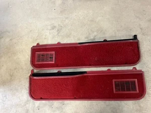 87-96 Ford Truck Bronco DOOR PANEL Map Pockets Red OEM Pair 1987-1996 - Picture 1 of 7