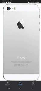 Apple iPhone 5s - 64GB - Silver (Sprint) A1453 (CDMA + GSM) - Picture 1 of 4