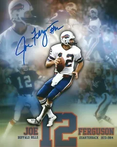 Autogrammiert Joe Ferguson Buffalo Bills 8x10 Foto mit Coa - Bild 1 von 1