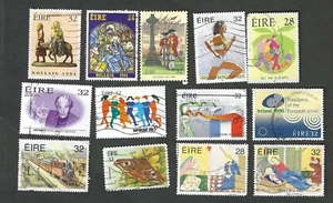 Ireland - Thirteen different used postal stamps - Picture 1 of 1