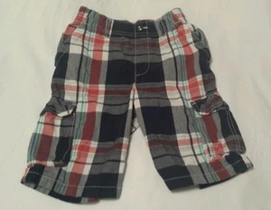 SONOMA LIFE +STYLE, KIDS PLAID CARGO SHORTS, SIZE XL (7X) - Picture 1 of 7
