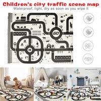 Kids Play Mat Dinosaur World Parking Map Game Scene Map Educational Toys Fun