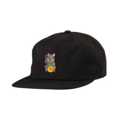 Boné Snapback DGK Dirty Ghetto Kids "Boa Sorte" (Preto) Não Estruturado - Imagem 1 de 2