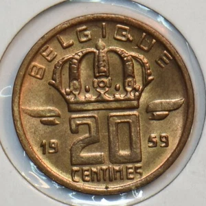 Belgium 1959 20 Centimes 151951 combine shipping - Picture 1 of 2