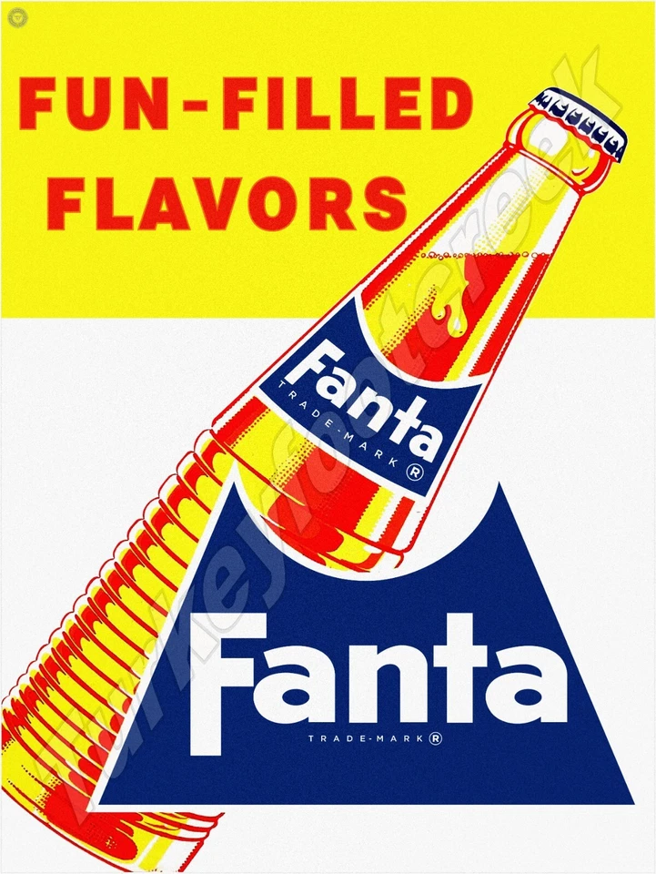 Fanta Orange 18" x 24" Metal Sign - Image 1 of 1
