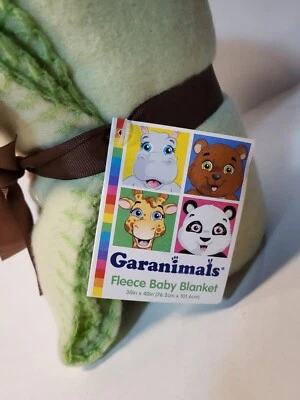 NEW Garanimals Giraffe Baby Blanket Light Green 30X40 Inch Throw Soft Fleece Nwt - Image 1 of 4