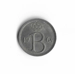 1964 Belgium - 25 Centimes - 598 - Copper Nickel - 1.8g - Picture 1 of 2