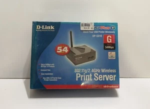 D-Link DP-G310 Wireless Print Server AirPlus G USB 54Mbps 802.11g Factory Sealed - Picture 1 of 4
