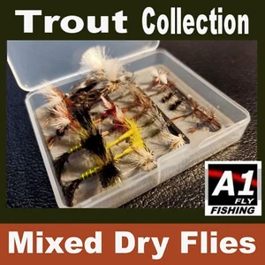 2025 Best DRY TROUT flies collection - Royal Wulff & Adams for Fly Fishing Tying - Picture 1 of 3