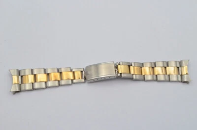 Rolex Vintage Flex Rivet Band Steel/Gold Vintage Rare 19Mm - Image 1 of 3