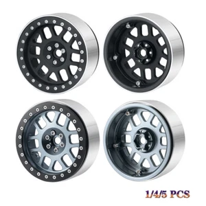 Alufelgen 2,6" Beadlock Felgen für 1/10 Axial Black Mamba 2,6" Mud Swamp Reifen - Bild 1 von 20